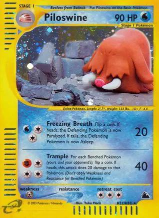 Piloswine (H22) H22 - Skyridge - Holofoil