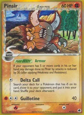 Pinsir (Delta Species) 009/101 - Dragon Frontiers Holofoil
