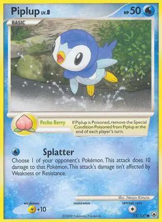Piplup 072/100 - Majestic Dawn Reverse Holofoil