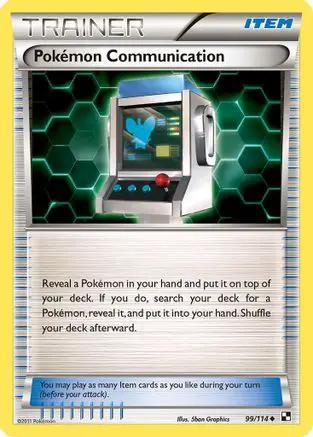 Pokemon Communication 099/114 - Black and White Reverse Holofoil
