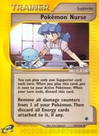 Pokemon Nurse 145/165 - Expedition Reverse Holofoil