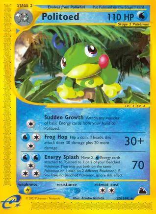 Politoed 025/144 - Skyridge Reverse Holofoil