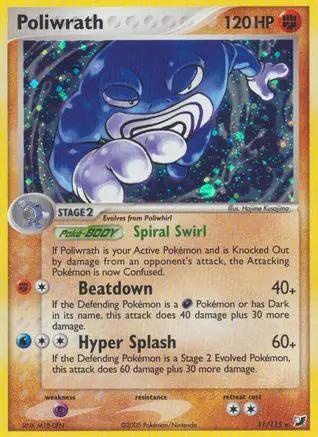 Poliwrath 011/115 - Unseen Forces Holofoil