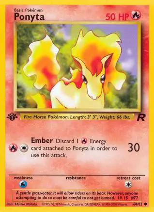 Ponyta 064/82 - Team Rocket 1st Edition