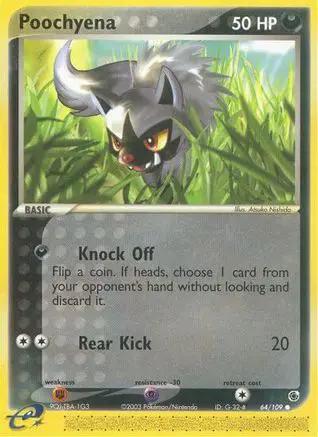 Poochyena 064/109 - Ruby and Sapphire Reverse Holofoil