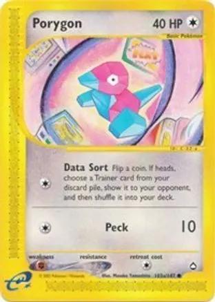 Porygon 103b - Aquapolis Reverse Holofoil