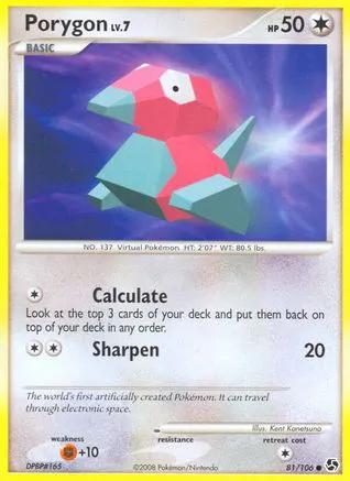 Porygon 081/106 - Great Encounters Reverse Holofoil