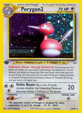 Porygon2 012/64 - Neo Revelation 1st Edition Holofoil
