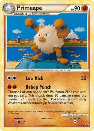 Primeape 022/95 - Unleashed Reverse Holofoil