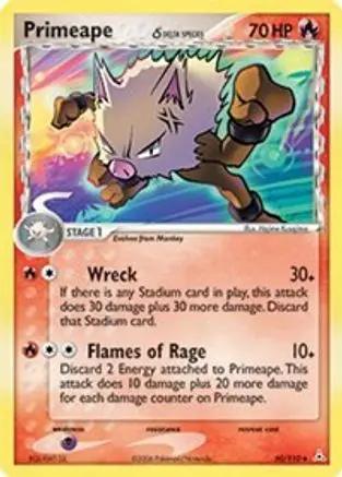 Primeape (Delta Species) 050/110 - Holon Phantoms Reverse Holofoil