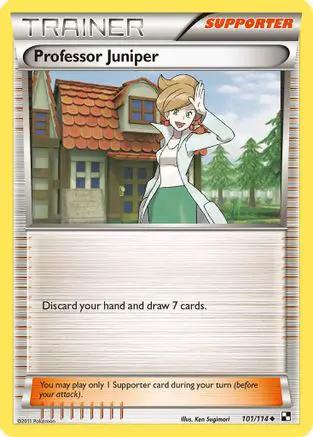 Professor Juniper 101/114 - Black and White Reverse Holofoil