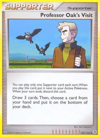 Professor Oak's Visit 122/132 - Secret Wonders Reverse Holofoil