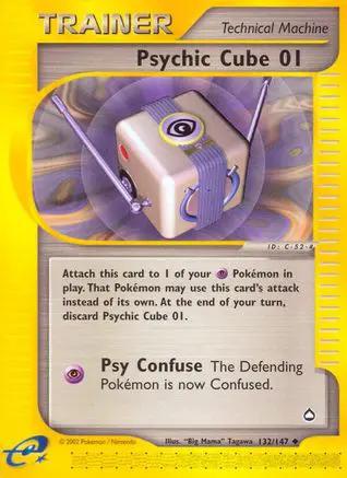 Psychic Cube 132/147 - Aquapolis Reverse Holofoil