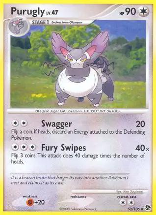 Purugly 050/106 - Great Encounters Reverse Holofoil
