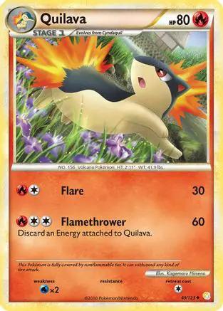 Quilava 049/123 - HeartGold SoulSilver Reverse Holofoil