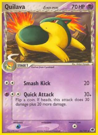 Quilava (Delta Species) 036/101 - Dragon Frontiers Reverse Holofoil