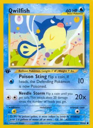 Qwilfish 049/64 - Neo Revelation 1st Edition