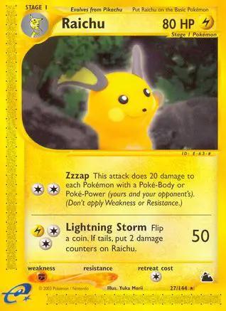Raichu 027/144 - Skyridge