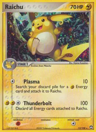 Raichu 012/108 - Power Keepers Reverse Holofoil