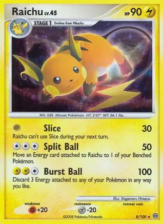 Raichu 008/100 - Stormfront Reverse Holofoil