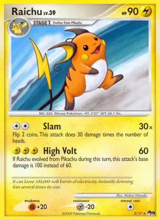 Raichu 003/017 - POP Series 9 Reverse Holofoil