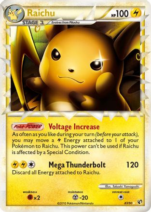Raichu (Prime) 083/90 - Undaunted Holofoil