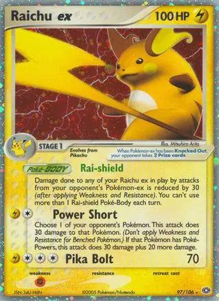 Raichu ex 097/106 - Emerald Holofoil