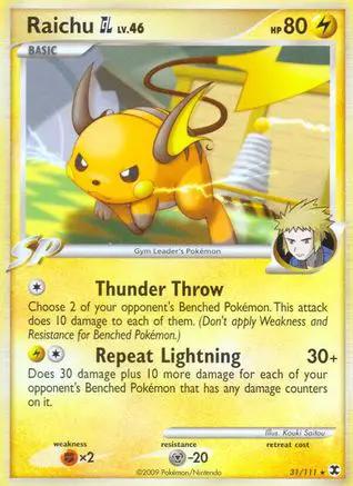 Raichu GL 031/111 - Rising Rivals Reverse Holofoil