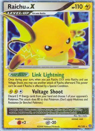 Raichu LV.X 099/100 - Stormfront Holofoil