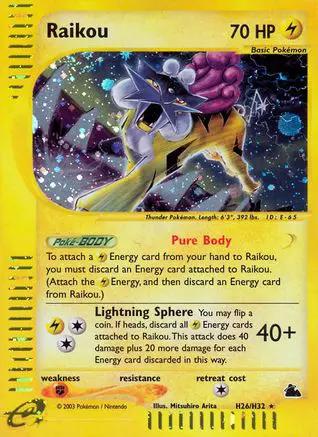 Raikou (H26) H26 - Skyridge - Holofoil