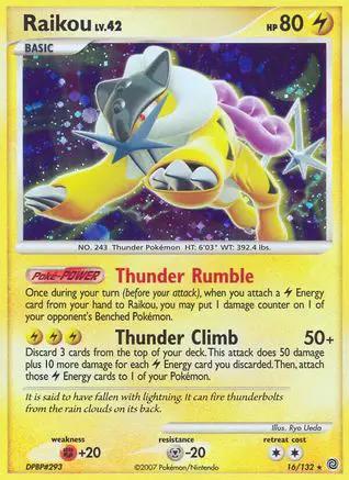 Raikou 016/132 - Secret Wonders Holofoil