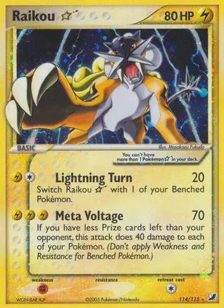 Raikou Star 114/115 - Unseen Forces Holofoil