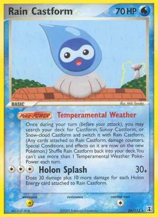 Rain Castform 026/113 - Delta Species Reverse Holofoil