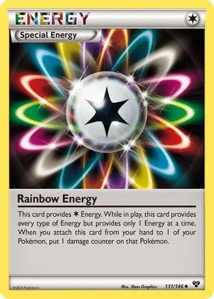 Rainbow Energy 131/146 - XY Base Set Reverse Holofoil
