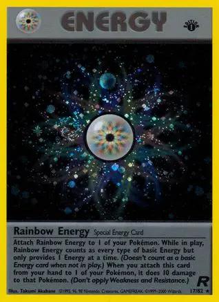 Rainbow Energy 017/82 - Team Rocket 1st Edition Holofoil