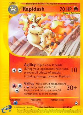 Rapidash 031/147 - Aquapolis