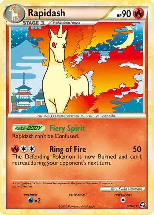 Rapidash 008/102 - Triumphant Holofoil