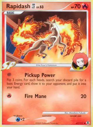 Rapidash E4 047/111 - Rising Rivals Reverse Holofoil