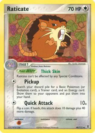 Raticate 048/112 - FireRed & LeafGreen Reverse Holofoil