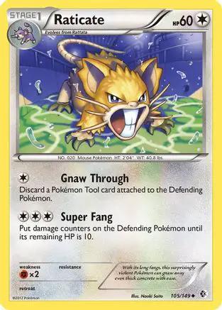 Raticate 105/149 - Boundaries Crossed Reverse Holofoil