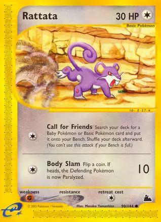 Rattata 090/144 - Skyridge Reverse Holofoil