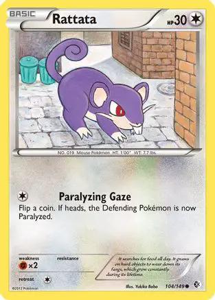 Rattata 104/149 - Boundaries Crossed Reverse Holofoil