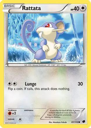 Rattata 087/116 - Plasma Freeze Reverse Holofoil