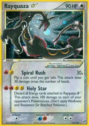 Rayquaza Star 107/107 - Deoxys Holofoil