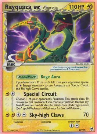 Rayquaza ex (Delta Species) 097/101 - Dragon Frontiers Holofoil