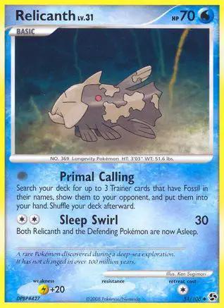 Relicanth 051/106 - Great Encounters Reverse Holofoil