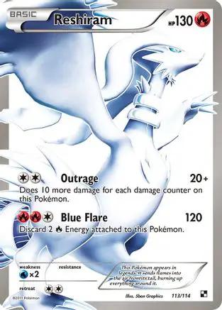 Reshiram (Full Art) 113/114 - Black and White Holofoil