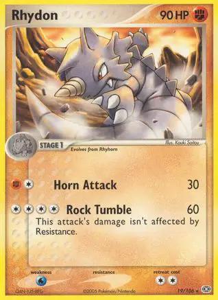 Rhydon 019/106 - Emerald Reverse Holofoil