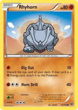 Rhyhorn 060/146 - XY Base Set Reverse Holofoil