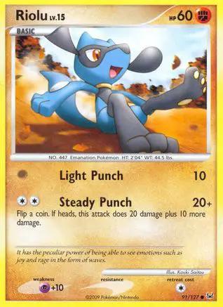 Riolu 091/127 - Platinum Reverse Holofoil